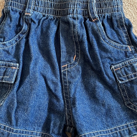 Baby denim shorts, size 3-6m. Pull on elastic waistband. 2 available - Picture 3 of 3